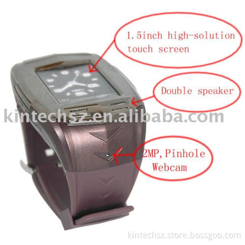 the first pinhole camera quadband wrist watch phone K001